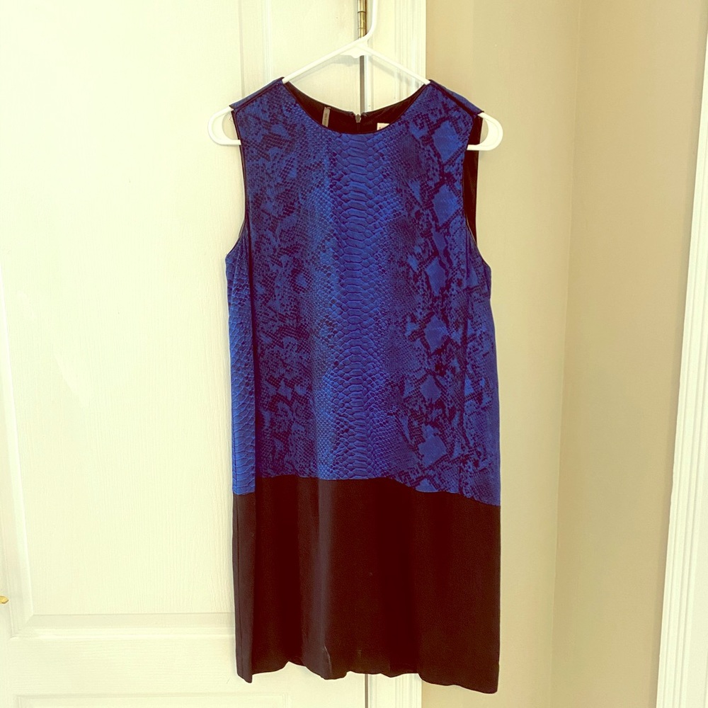 Rebecca Taylor snakeskin print shift dress